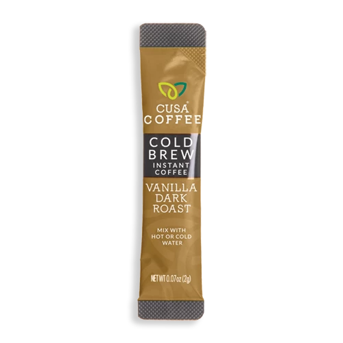 Vanilla Dark Roast Cold Brew Instant Coffee By Cusa Tea & Coffee - Image 2