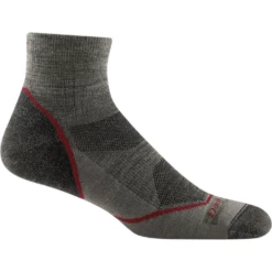 Men's Light Hiker Quarter Lightweight Hiking Sock By Darn Tough