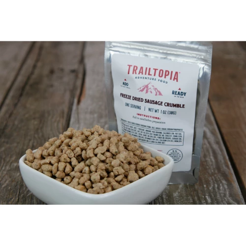 Freeze Dried Sausage Crumble Side Pack By Trailtopia - Image 3
