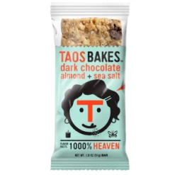 Dark Chocolate Almond + Sea Salt Bars By Taos Bakes