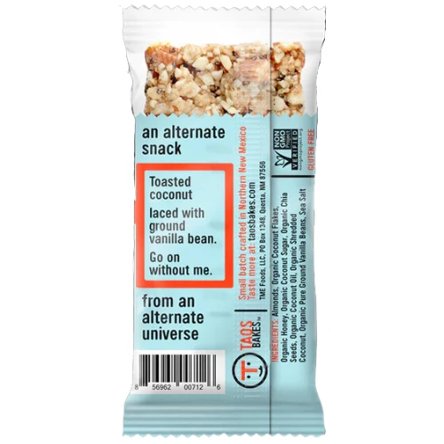 Toasted Coconut + Vanilla Bean Bars By Taos Bakes - Image 2