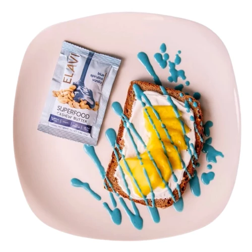 Blue Spirulina Vanilla Superfood Cashew Butter By ELAVI - Image 3