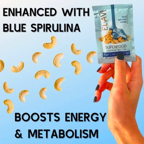 Blue Spirulina Vanilla Superfood Cashew Butter By ELAVI - Image 4