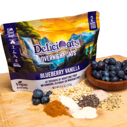Blueberry Vanilla Overnight Oats By DeliciOats™ - Image 2