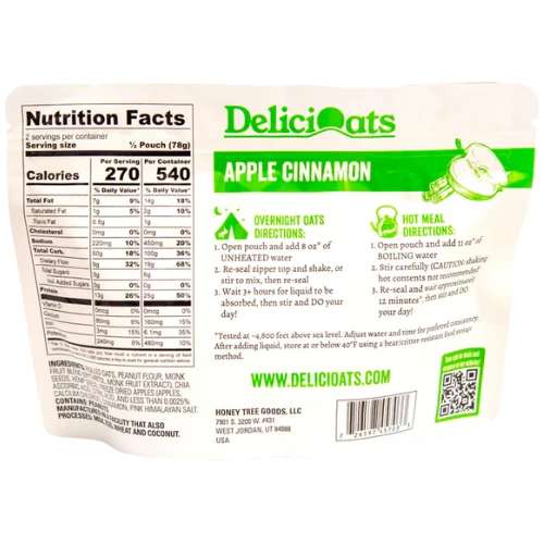 Apple Cinnamon Overnight Oats By DeliciOats™ - Image 3